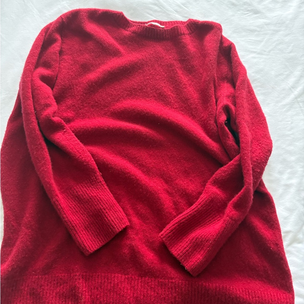 The Row Red Crew Neck Sweater Long